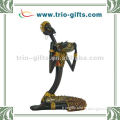 Resin sexy african lady figurine